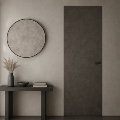 Flush with Wall Modern Italian Interior Door Filo Muro Concreto