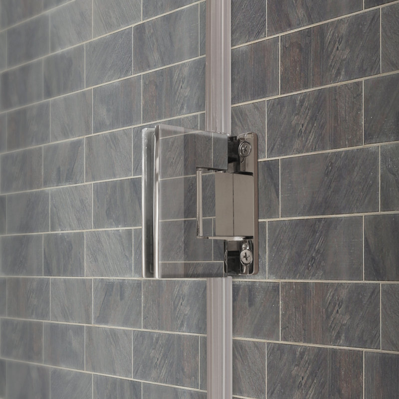 48-49" Chrome Frameless Glass Swing-Out Shower Door
