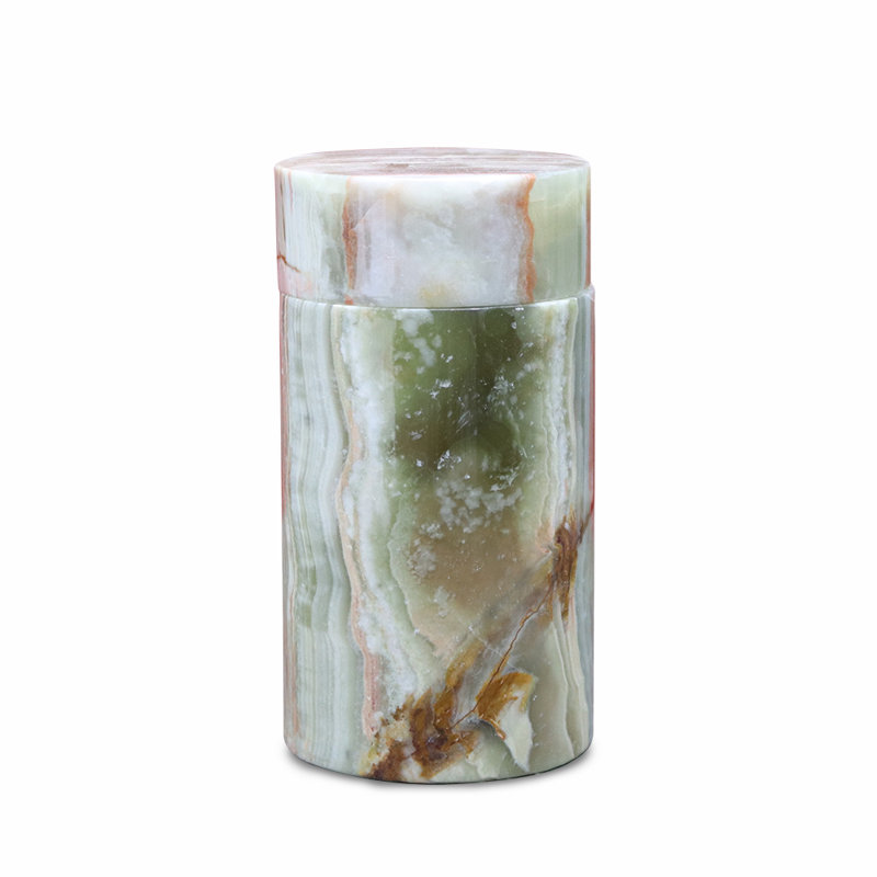 Marble Keepsake Cremation Urn For Ashes, Green
