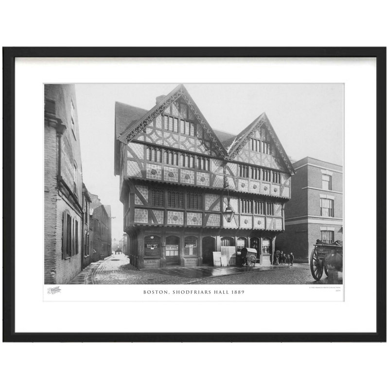 Boston, Shodfriars Hall 1889 - Single Picture Frame Print, 43.5cm H x 53.4cm W x 2.3cm D