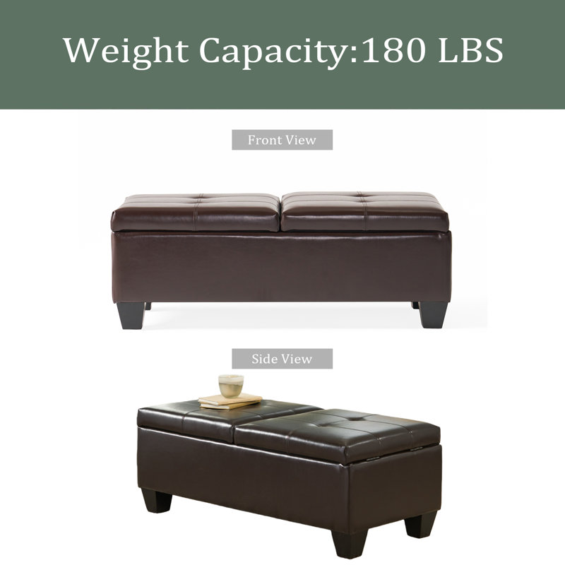 Storage Ottoman, Chocolate