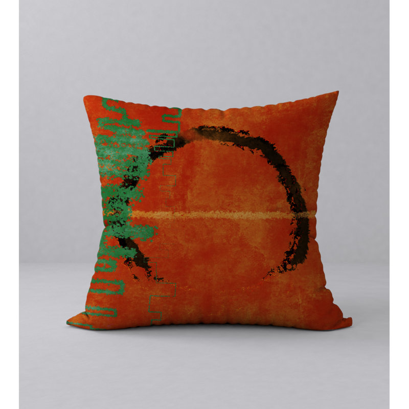 Housse de coussin carrée et bourre en forme de fab, H 18 po x l 18 po