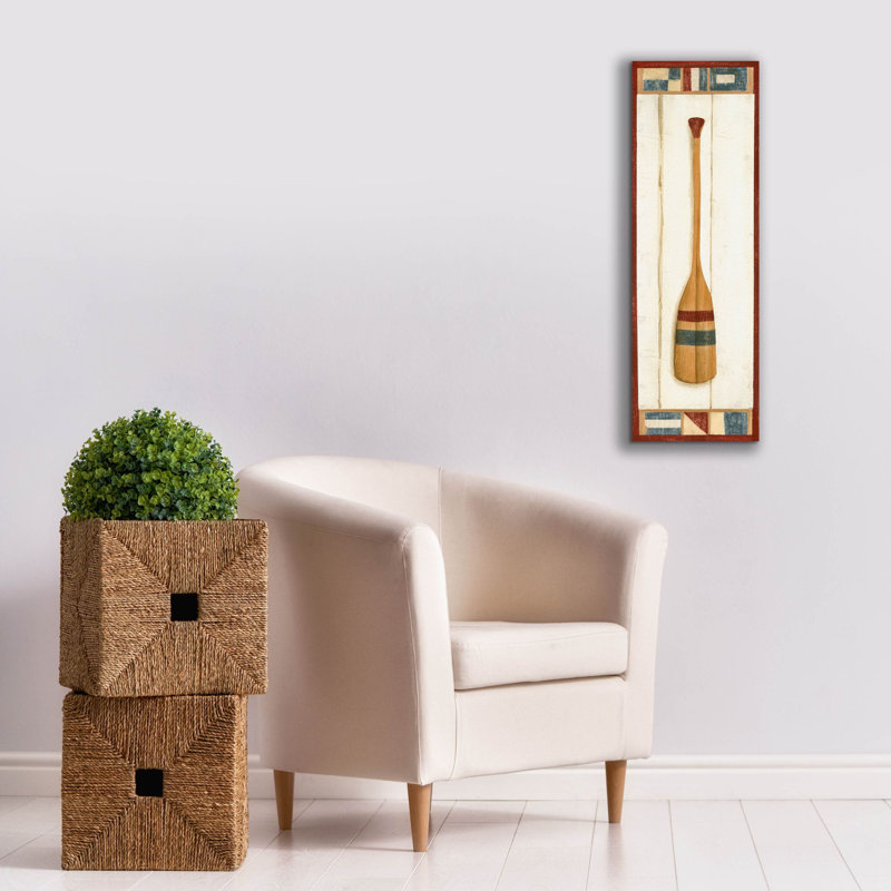 «Americana Oar II» par Ethan Harper, art mural sur toile, H 36 po x l 12 po x P 1,5 po