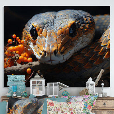 Afrique, serpents, couloirs sur toile