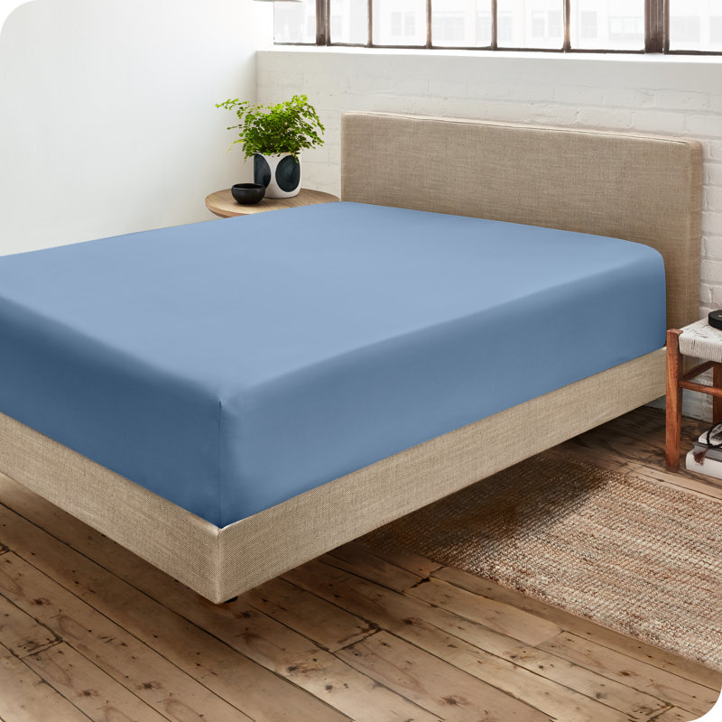 Microfiber Fitted Sheet, Queen Fitted Sheet, Coronet Blue
