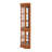 Corner Curio Cabinet with 5 Shelves and Lighting System, Oak(E26 light bulb not included)