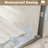 56-60 " x 72" Tempered Glass with Explosion Proof Film, Aluminum Frame Double Sliding Shower Door, "1/4 (6 mm), Stainless Steel handle,Brushed Nickel-122517008