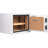 0.75 CUBIC FT BIOMETRIC FIREPROOF SAFE,WHITE