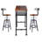 Marlean Pine Solid Wood Top Metal Base Dining Table-255213569-204708644-204708647