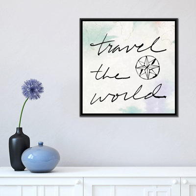 Art textuel sur toile tendue, "Peppy Quotes"