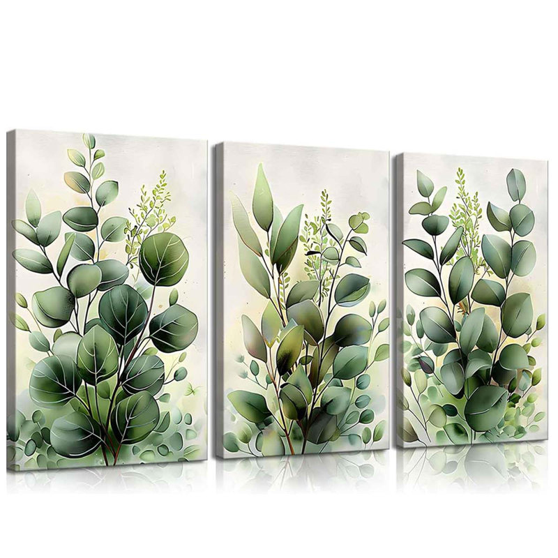 3 Piece Wrapped Canvas Print, 40 cm H x 30 cm W