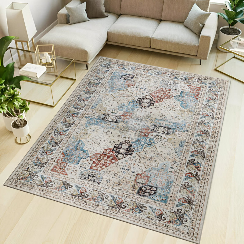 Samara Vintage Look Shag Area Rug, Rectangle 80 x 150cm