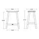 Contempo 24" Saddle Counter Stool