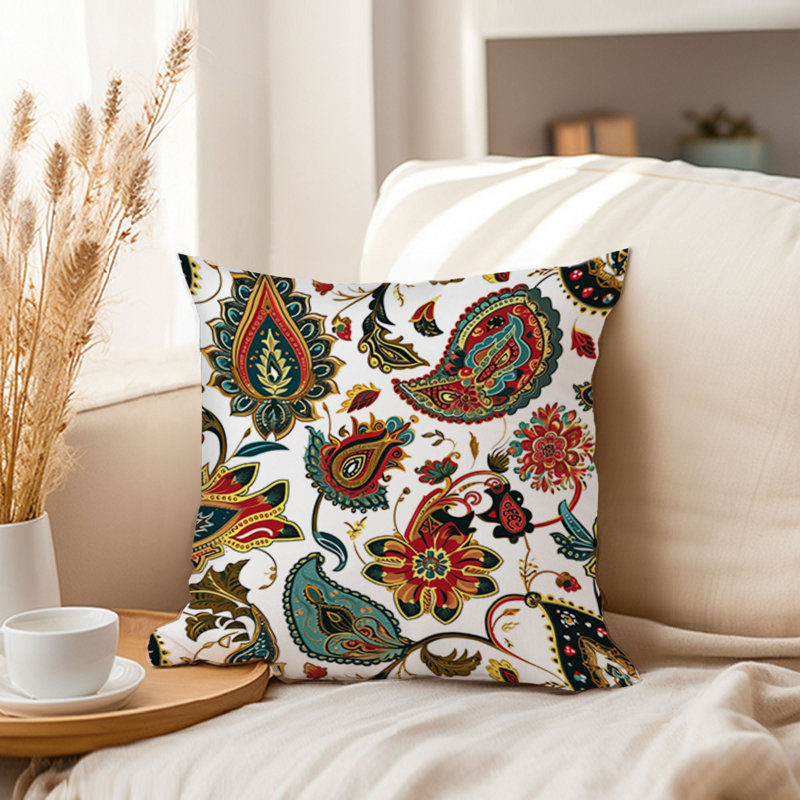 Abstract Boho Paisley Pattern VI Bohemian, 18"H x 18"W