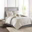Lit double / grand 6 pièces - Coton réversible avec édredon médaillon broderie merveilleuse-121318611