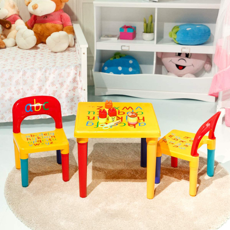 Sepulveda Kids Square Play Or Activity Table and Chair Set