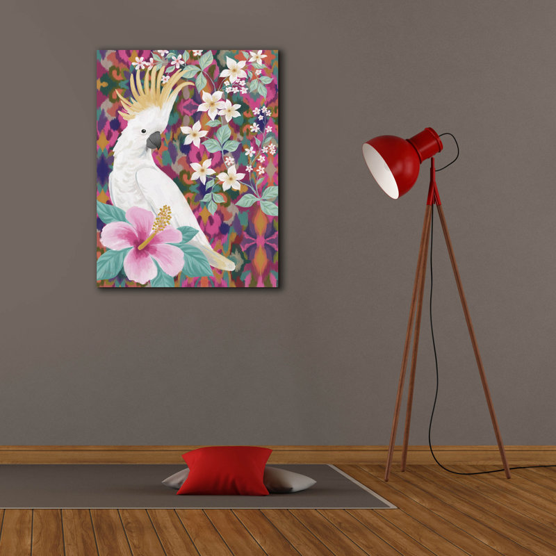  «Cool Cockatoo» par Cat Thurman Designs, art mural sur toile, 26 po x 34 po, H 34 po x l 26 po