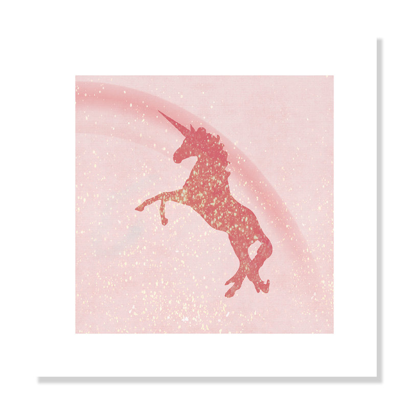 Paillettes licorne 2, H 16 po x l 16 po x P 1 po, Papier