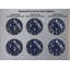 Horloge murale espace en verre trempé, motif d'étoiles astronautes fusées, décor de chambre d'enfant bleu marine, horloge ronde moderne, cadeau de pendaison de crémaillère unique-1298869849-1298869848