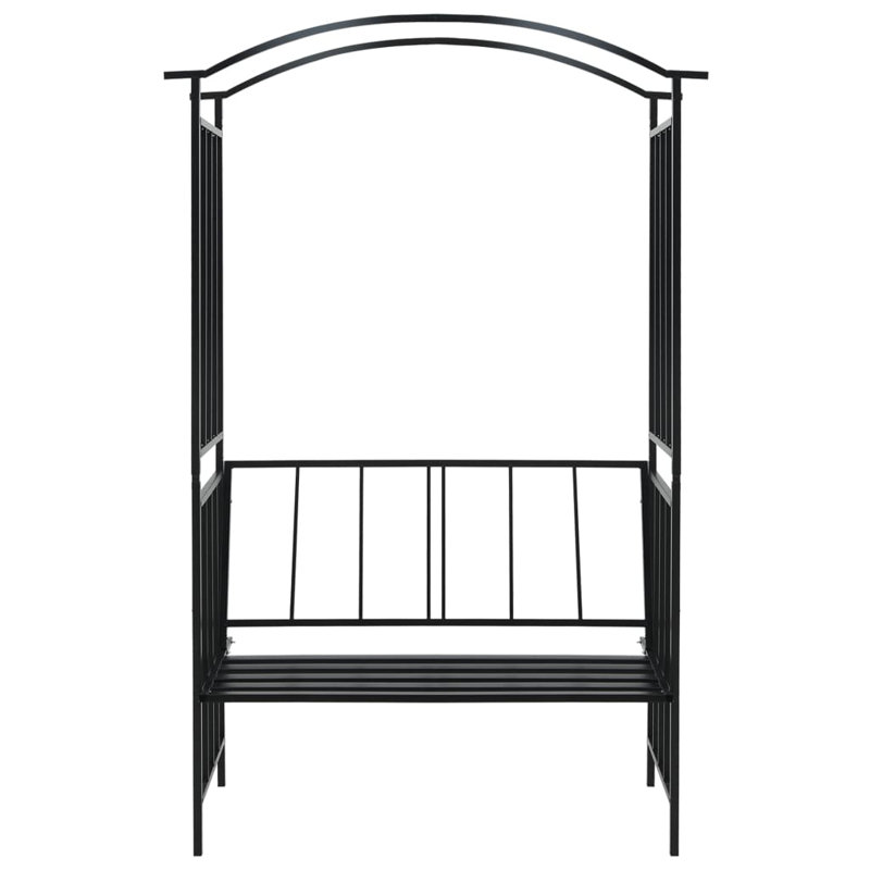Arche de jardin en fer noir