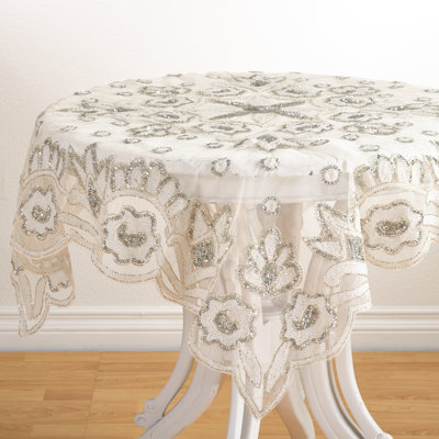 Adwin Hand Beaded Design Tablecloth