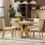 Ensemble de table de salle à manger 5 pièces avec table à rallonge et 4 chaises rembourrées-1321441444-1321441447-1321441465