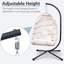 Chaise pliante en acier-aluminium avec appui-tête et coussin-173438421-173438451