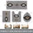 4 Piece Soft Absorbent Microfiber Bath Rug Set With Non-Slip Backing-349535203