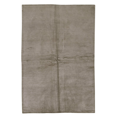 Tapis argent noué à la main de haute qualité