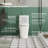 Elongated One-Piece Toilet, 17" ADA Comfortable Chair Seat Height, 0.8/1.26 GPF Dual Flush Toilet with Square Button, White Toilet Bowl
