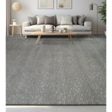 Hand Knotted Area Rug in Grey And Charcoal