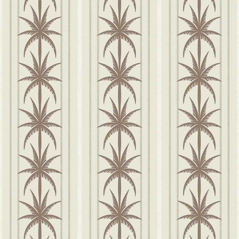 Ocean Drive Stripe - Wallpaper, Coconut Linen, Premium Paper
