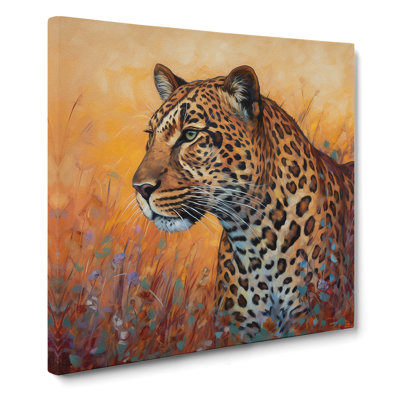 Leopard Color Field Painting No.5 - Wrapped Canvas