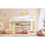 Lit mezzanine double avec bureau et tablettes-2062111712