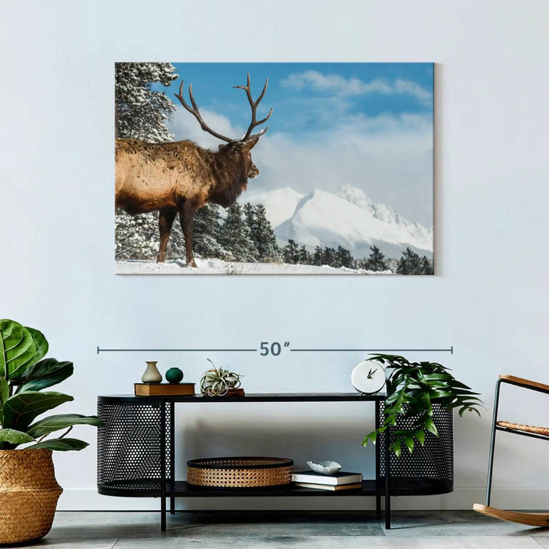 Brampt Elk Winter Journey, 30" H x 45" W