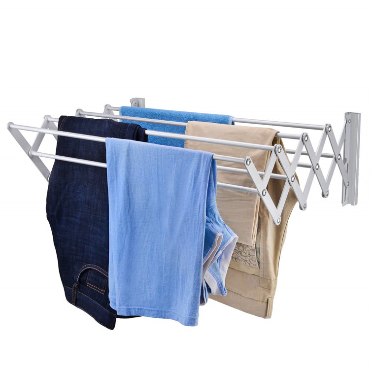 Rebrilliant Stainless Steel Foldable Retractable Drying Rack | Wayfair