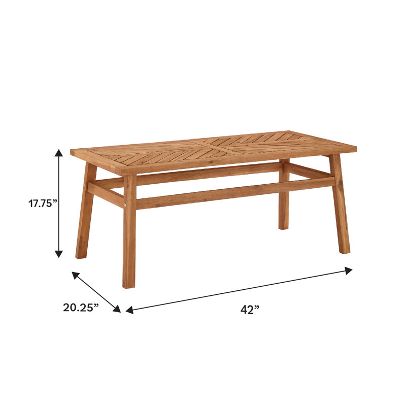 Table basse Harbison, Brun