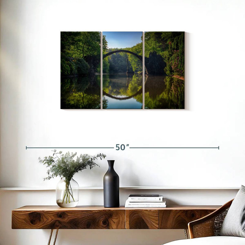 Lilie Bridge Reflection, H 20 po x l 33 po