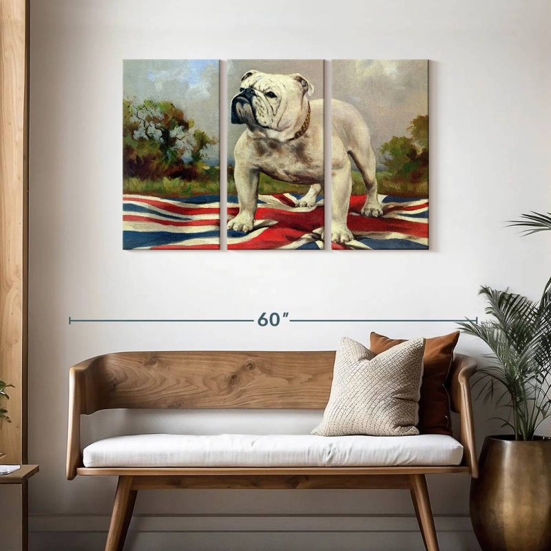 British Bulldog Poise, H 28 po x l 45 po