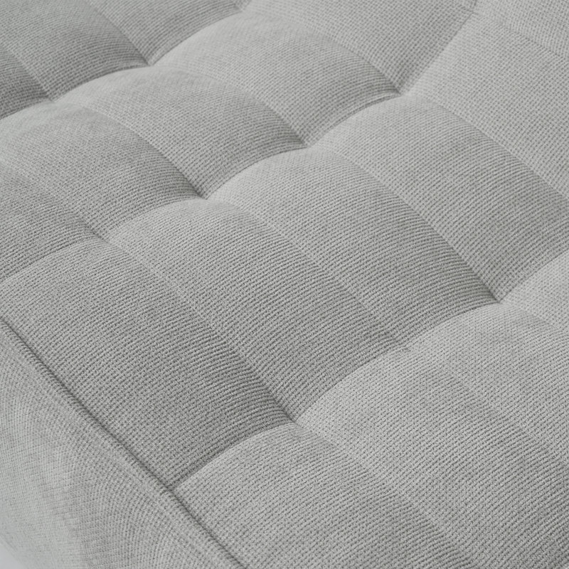 Canapé-lit simple à 1 place confortable gris gaufré confortable chenille Chen