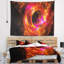 Tapisserie rouge sphérique lointaine galaxie Abstract-28503195