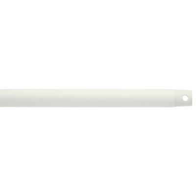 18" White Ceiling Fan Downrod