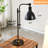 Burak 27" Adjustable Black Metal Desk Lamp
