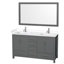Sheffield 72" Double Bathroom Vanity Set with Mirror-592860552-592860557
