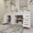 84" Double Bathroom Vanity Set with Drawers and Doors-70381265