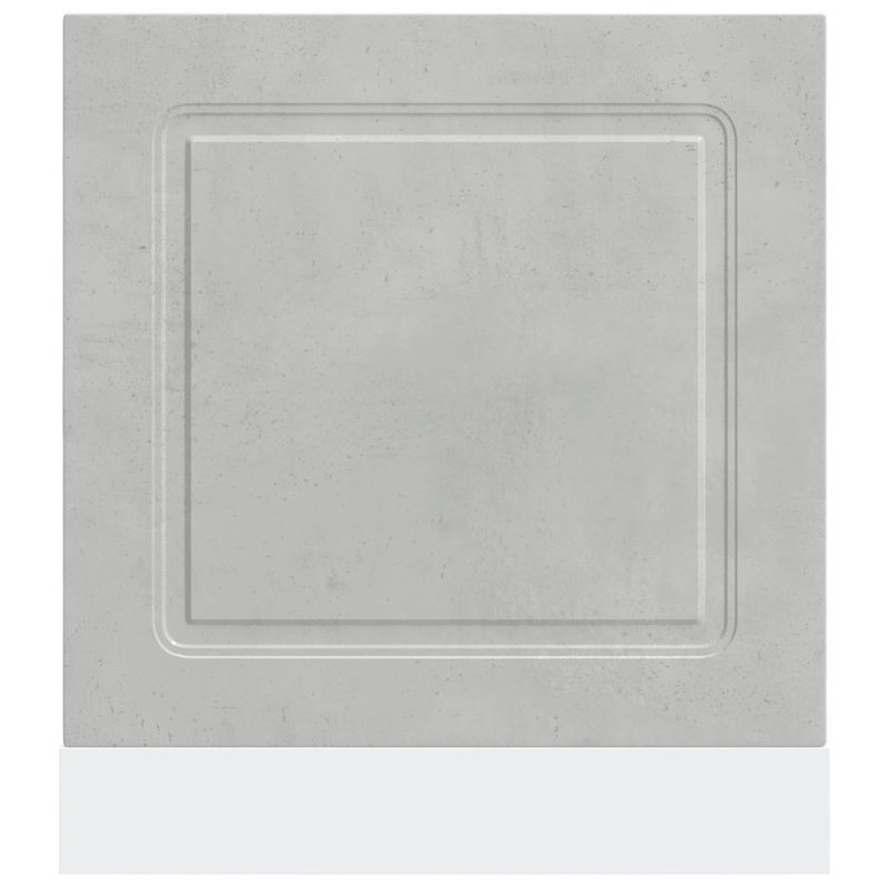 Dishwasher Panel Kalmar Artisan Oak 1.5X67 Cm Engineered Wood, Concrete Grey, 67cm H x 60cm W x 1.5cm D