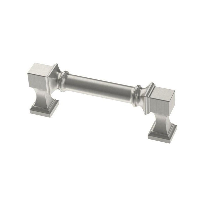 Poignée carrée 3 po nickel satiné