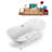 60" Streamline Clawfoot Soaking Acrylic Bathtub-76223413-76223414
