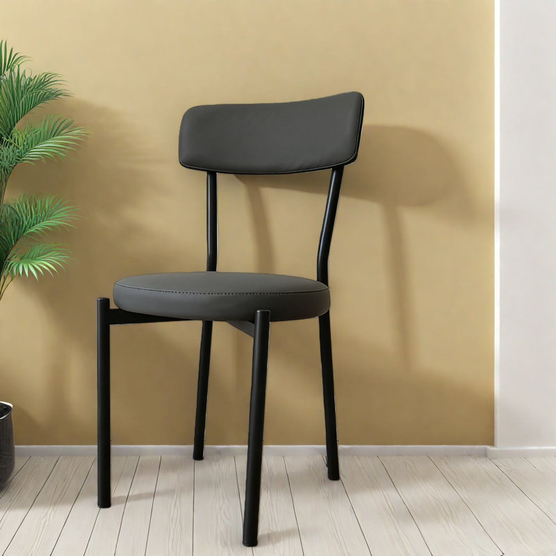 Ensemble de 4 chaises de salle à manger rembourrées avec pieds en métal