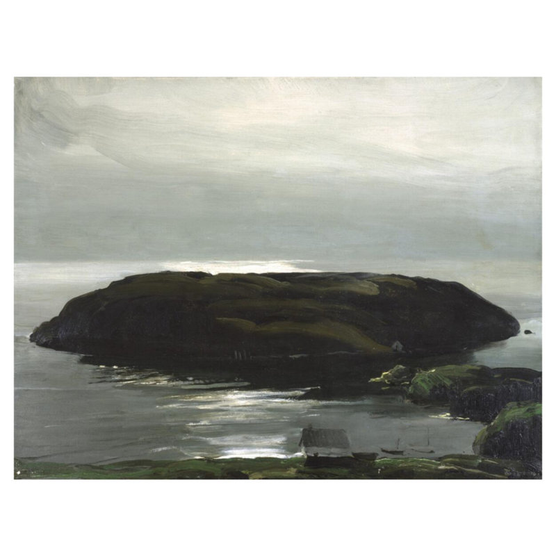«An Island in the Sea» par George Wesley Bellows - Impression giclée, H 32 po x l 40 po